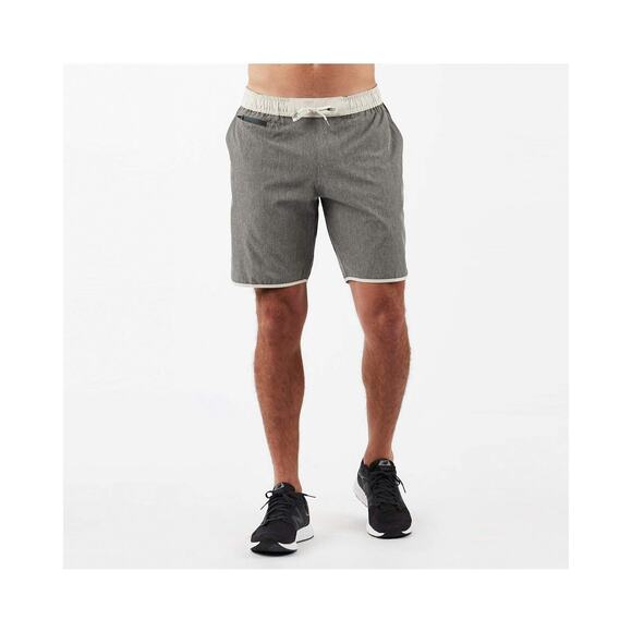 Vuori Banks Short V330 Gray 9” 4-Way Stretch Athletic Shorts Small Athleisure - Picture 3 of 10